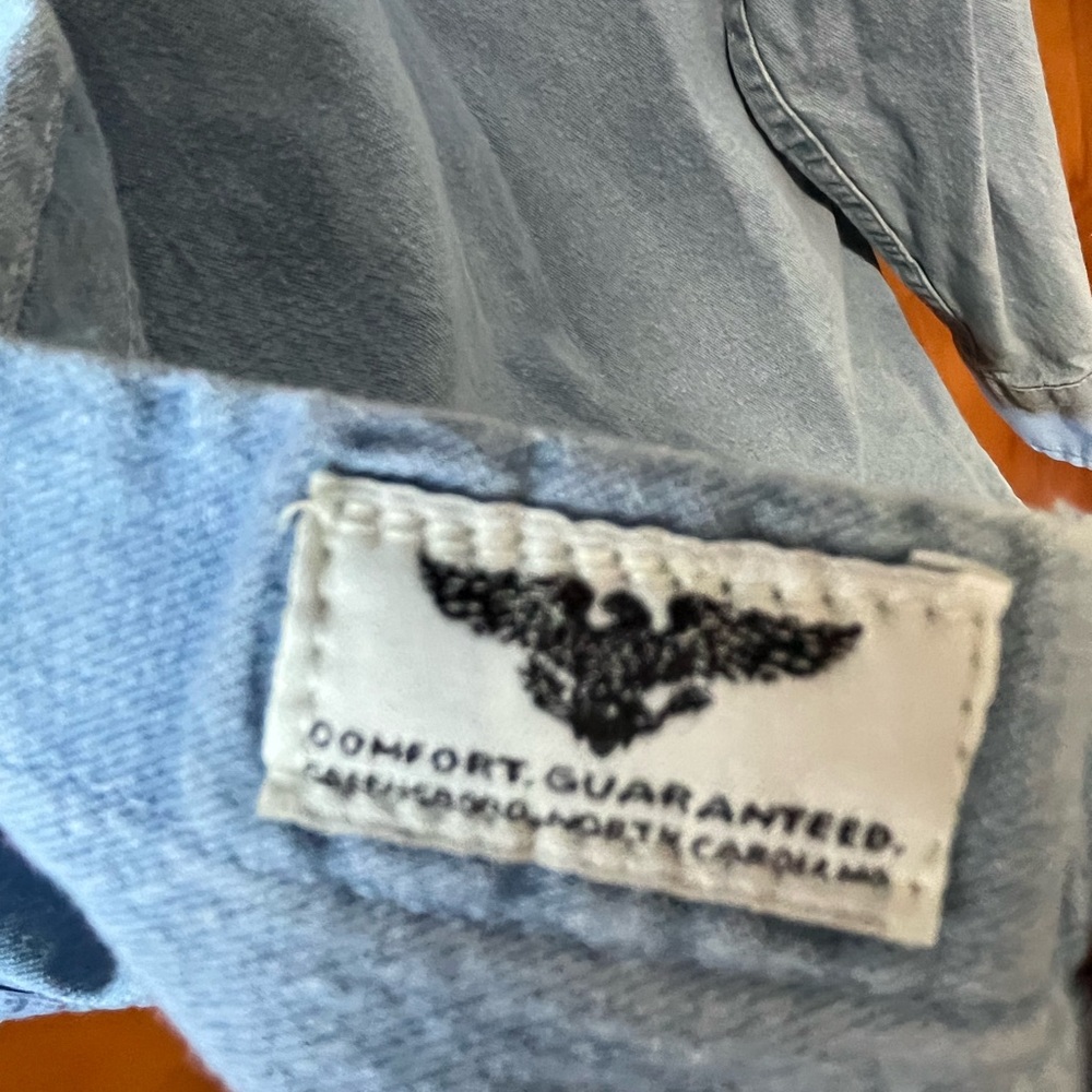 Wrangler Men's Casual Light Blue Button Down Shirt - Picture 5 of 5